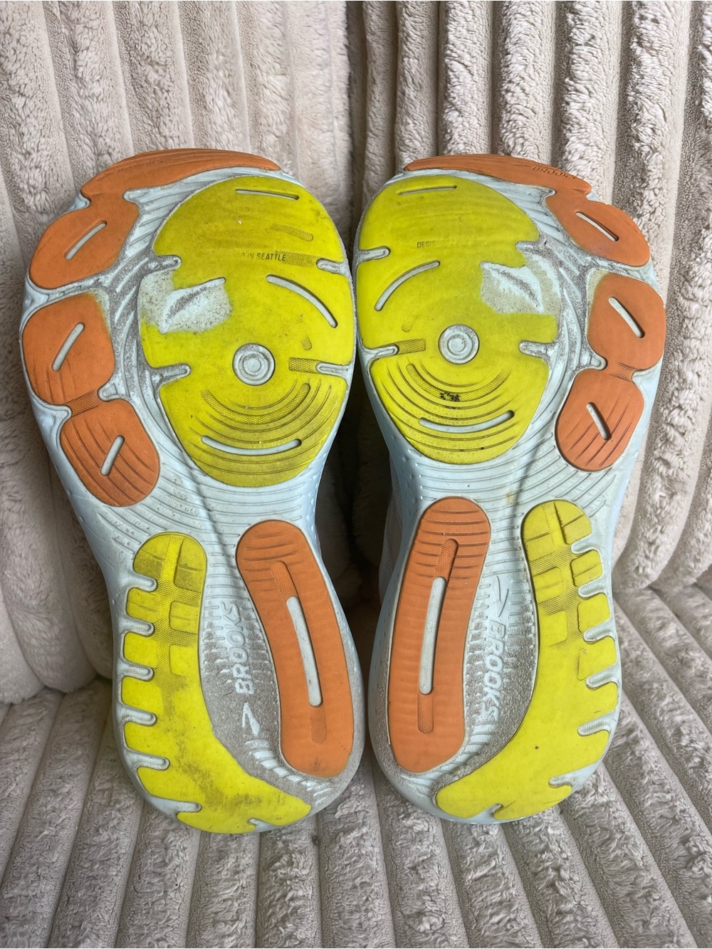 Brooks Glycerin Women’s Size 8.5 Gray Light Blue Plush Running Sneakers - Picture 5 of 10